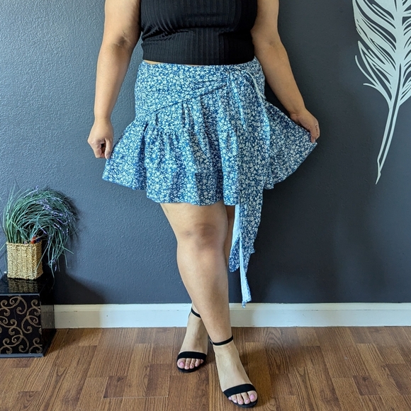 Shein Ruffle Wrap Skirt - Picture 2 of 9